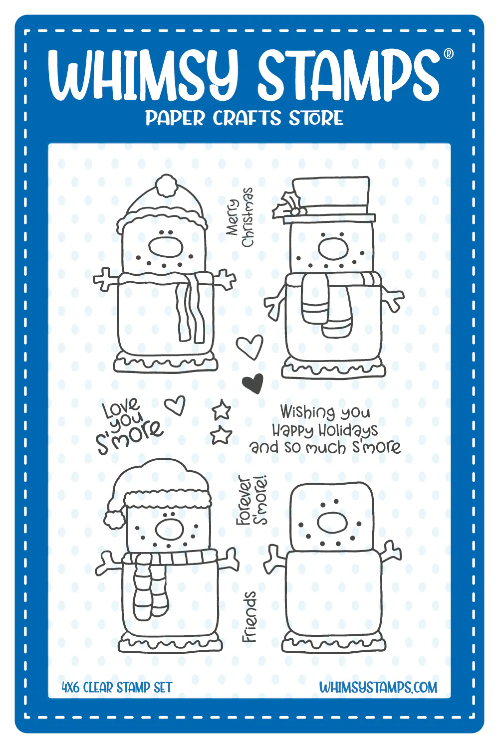 **NEW* - Whimsy Stamps - S'mores Clear Stamps