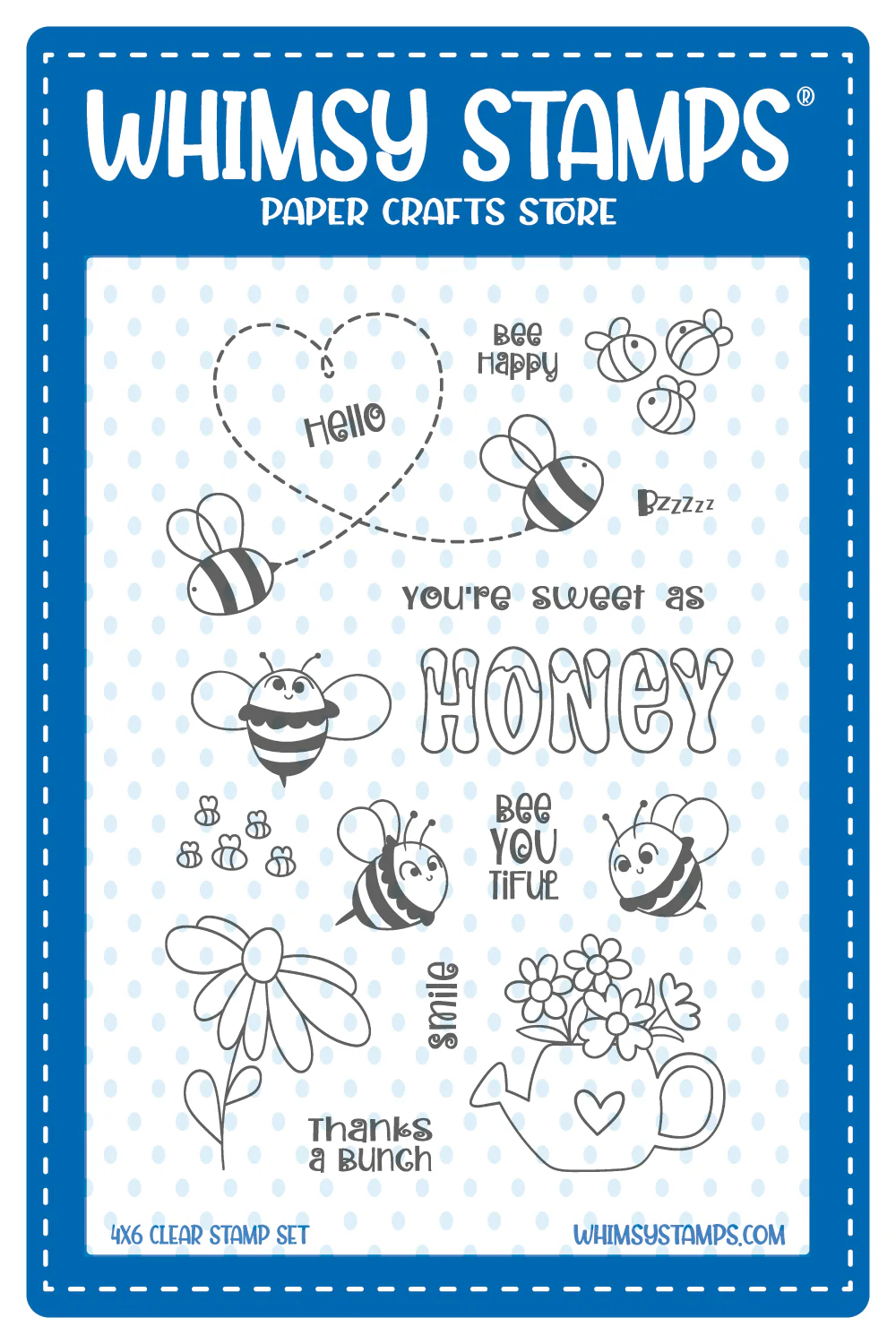 Whimsy Stamps - BeeYOUtiful Clear Stamps