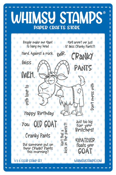 Whimsy Stamps - Cranky Pants Clear Stamps