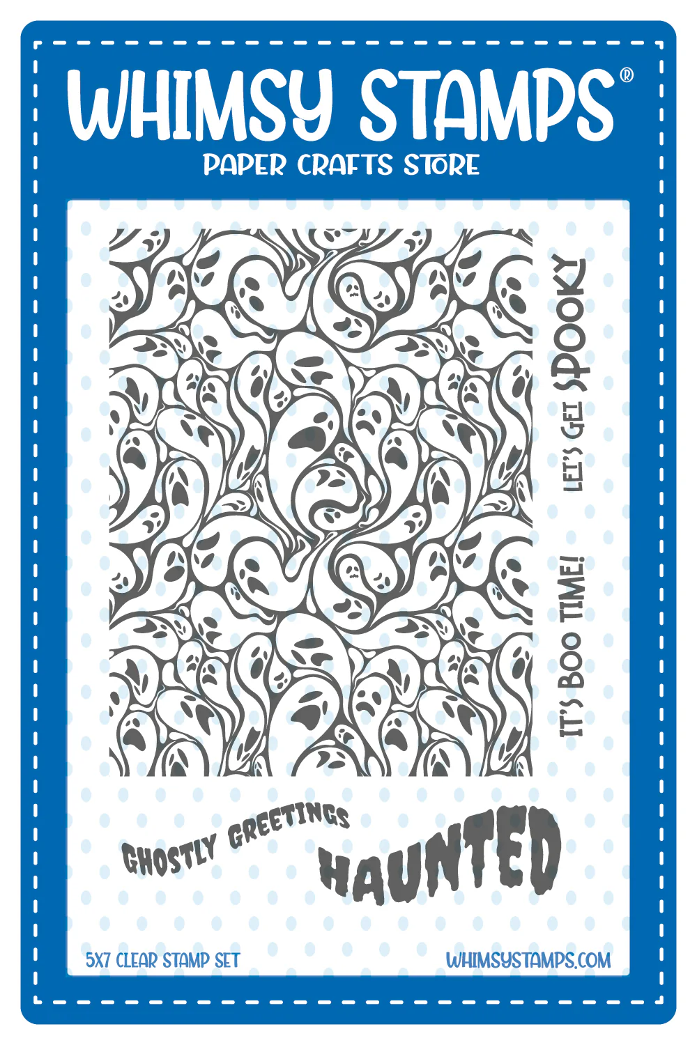 Whimsy Stamps - Ghostly Greetings Clear Stamps