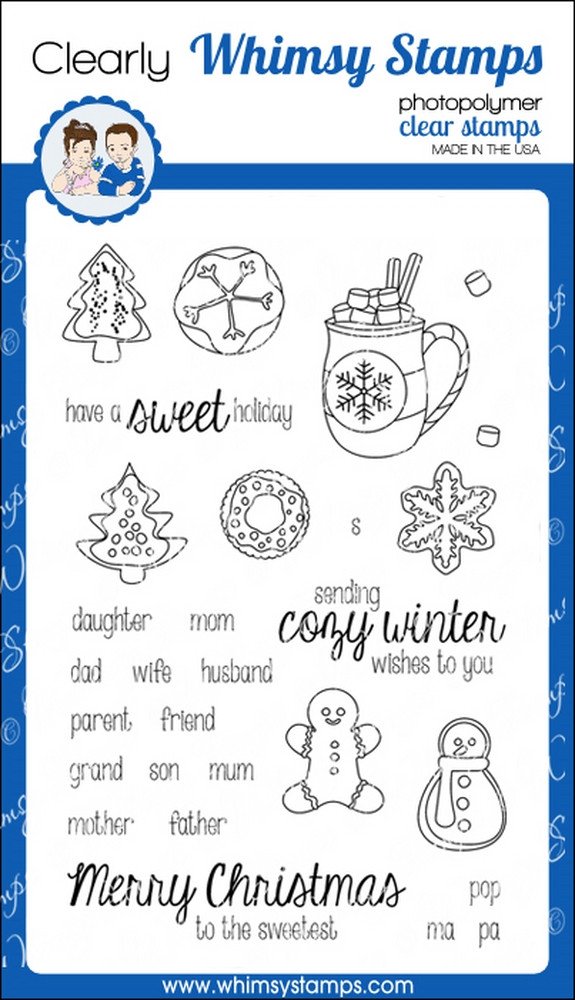Whimsy Stamps - Holiday Sweet Treats - Clear Stamps