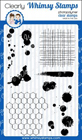 Whimsy Stamps - Distressed Backgrounds and Ink Splats - Clear Stamps