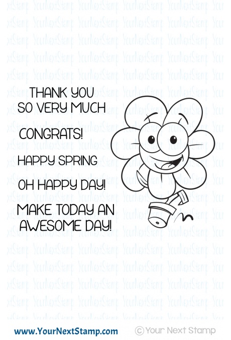 Your Next Stamp - Spring Daisy STAMP AND MATCHING DIE (8)