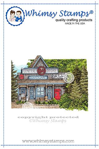 Whimsy Stamps - General Store Rubber Cling Stamp