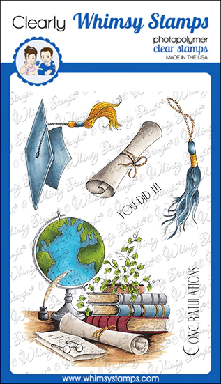 Whimsy Stamps - Graduation Clear Stamps