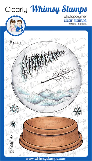 Whimsy Stamps - Holiday Snowglobe Clear Stamps