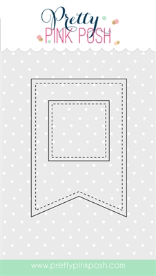 Pretty Pink Posh - Stitched Banner Duo 1 dies