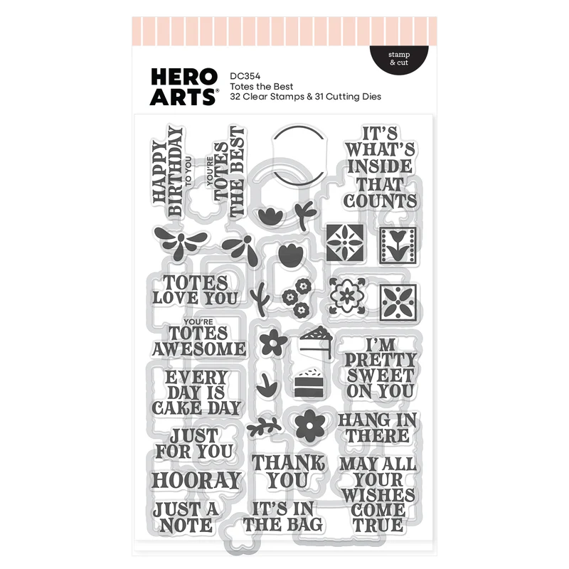 **NEW* - Spellbinders - Hero Arts Totes the Best Stamp & Cut