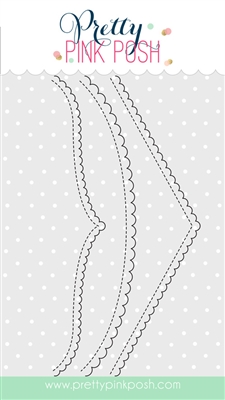 Pretty Pink Posh - Scallop Borders 2 Dies