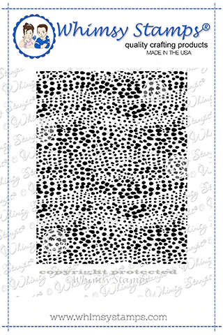 Whimsy Stamps - Roarsome Skin Background Rubber Cling Stamp