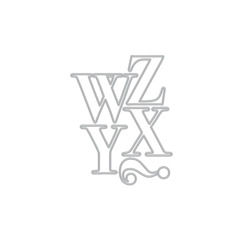 Spellbinders - Hero Arts Letter W-Z Fancy Dies