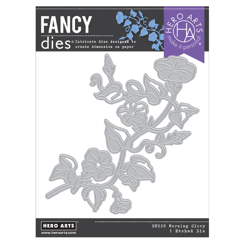 Spellbinders - Hero Arts Morning Glory Fancy Die from the In The Garden Collection