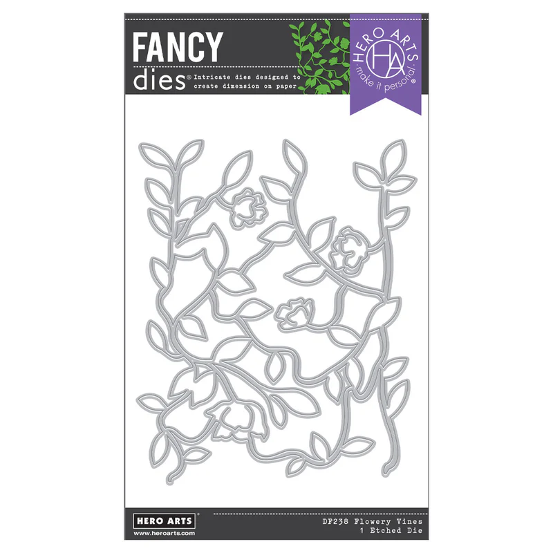 Spellbinders - Hero Arts Flowery Vines Fancy Die from the In The Garden Collection