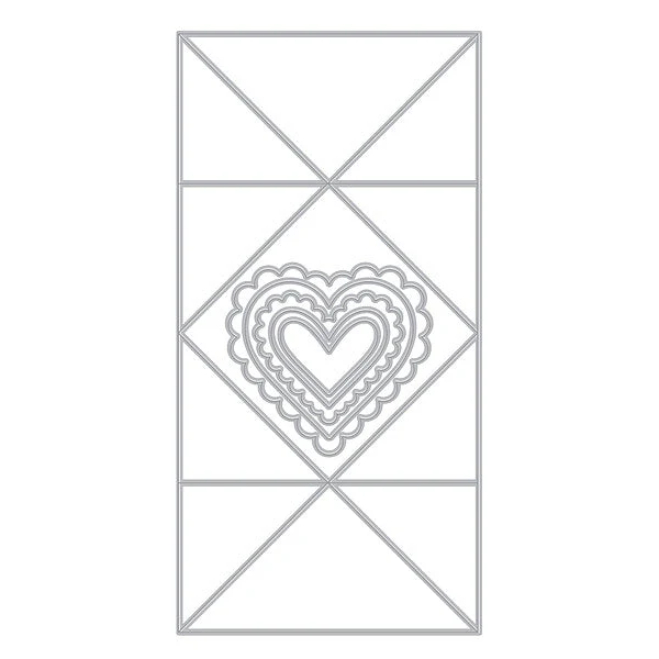 Spellbinders - Hero Arts Folded Love Note Fancy Dies from the Love Notes Collection