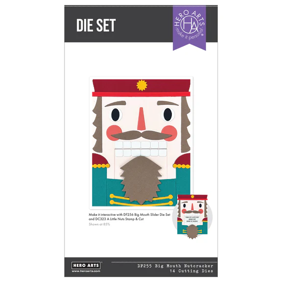 Spellbinders - Hero Arts Big Mouth Nutcracker Etched Dies from the Crackin' Christmas Collection