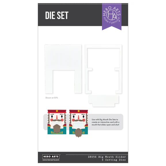 Spellbinders - Hero Arts Big Mouth Slider Etched Dies from the Crackin' Christmas Collection