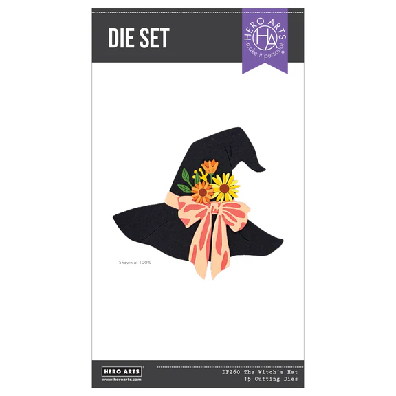 *NEW* - Spellbinders - Hero Arts The Witch's Hat Etched Dies from the Hocus Pocus Collection