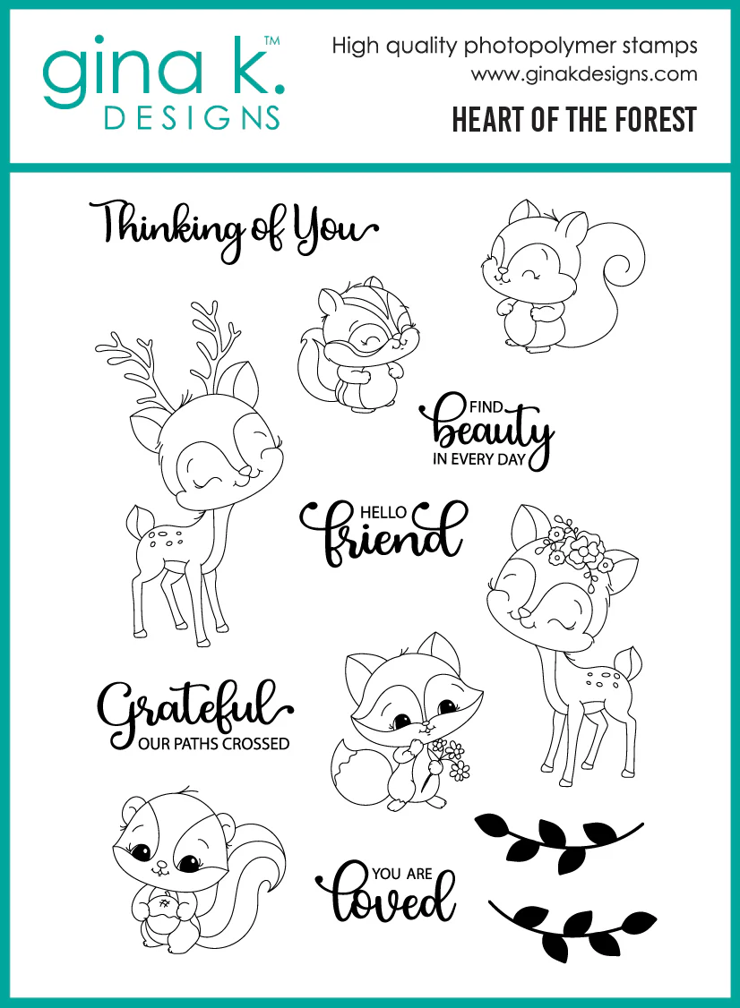 **NEW* - Gina K Designs - Heart of the Forest - STAMPS