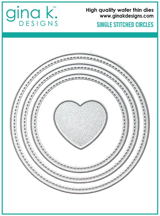 **NEW* - Gina K Designs - Single Stitched Circles - DIE