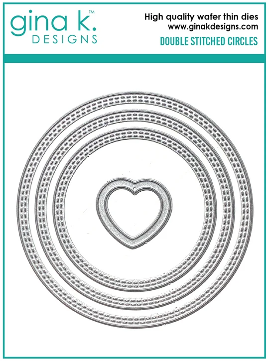 **NEW* - Gina K Designs - Double Stitched Circles - DIE
