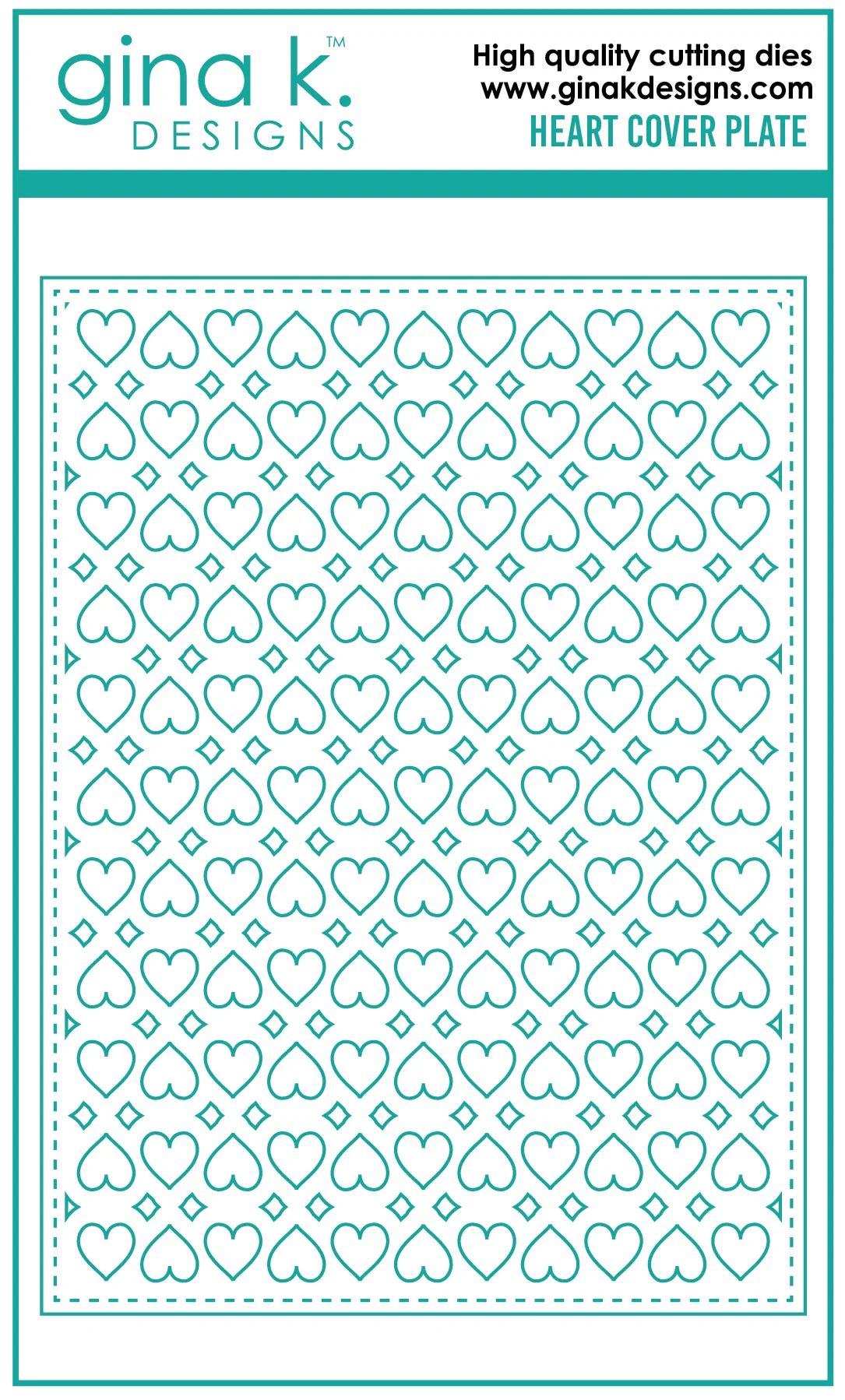 Gina K Designs - Heart Cover Plate - DIE