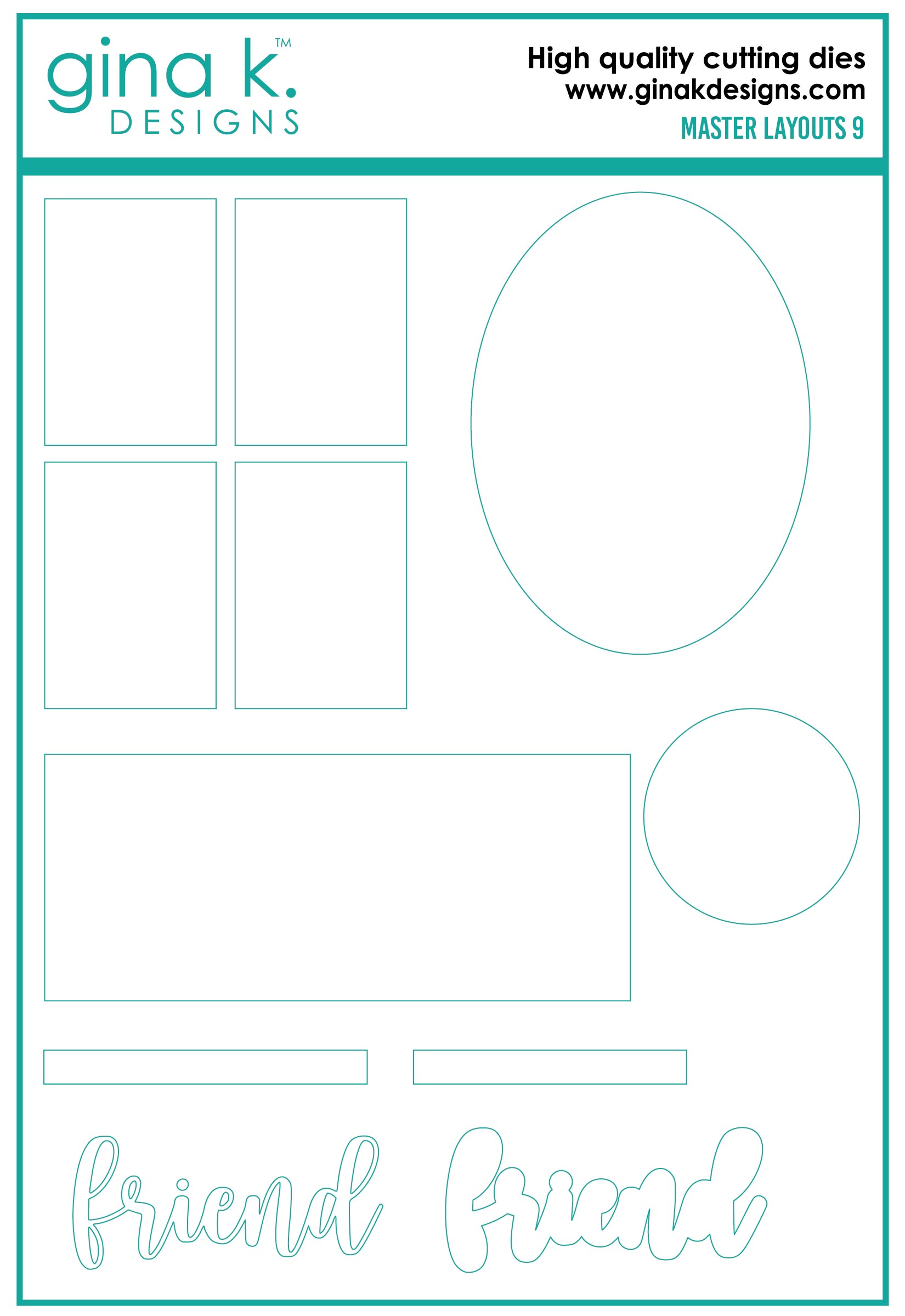 Gina K Designs - Master Layouts 09 - DIE