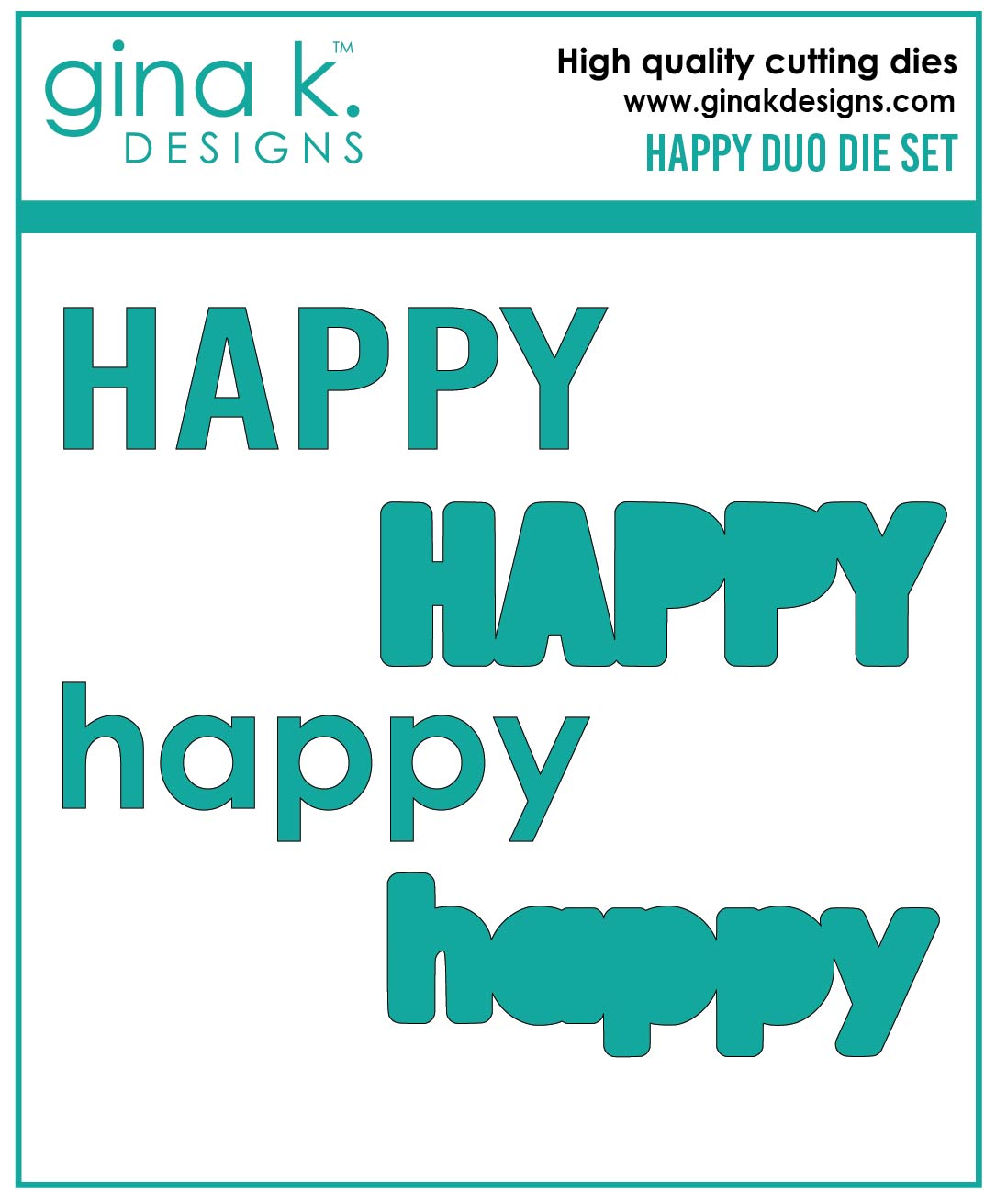Gina K Designs - Happy Duo - DIE