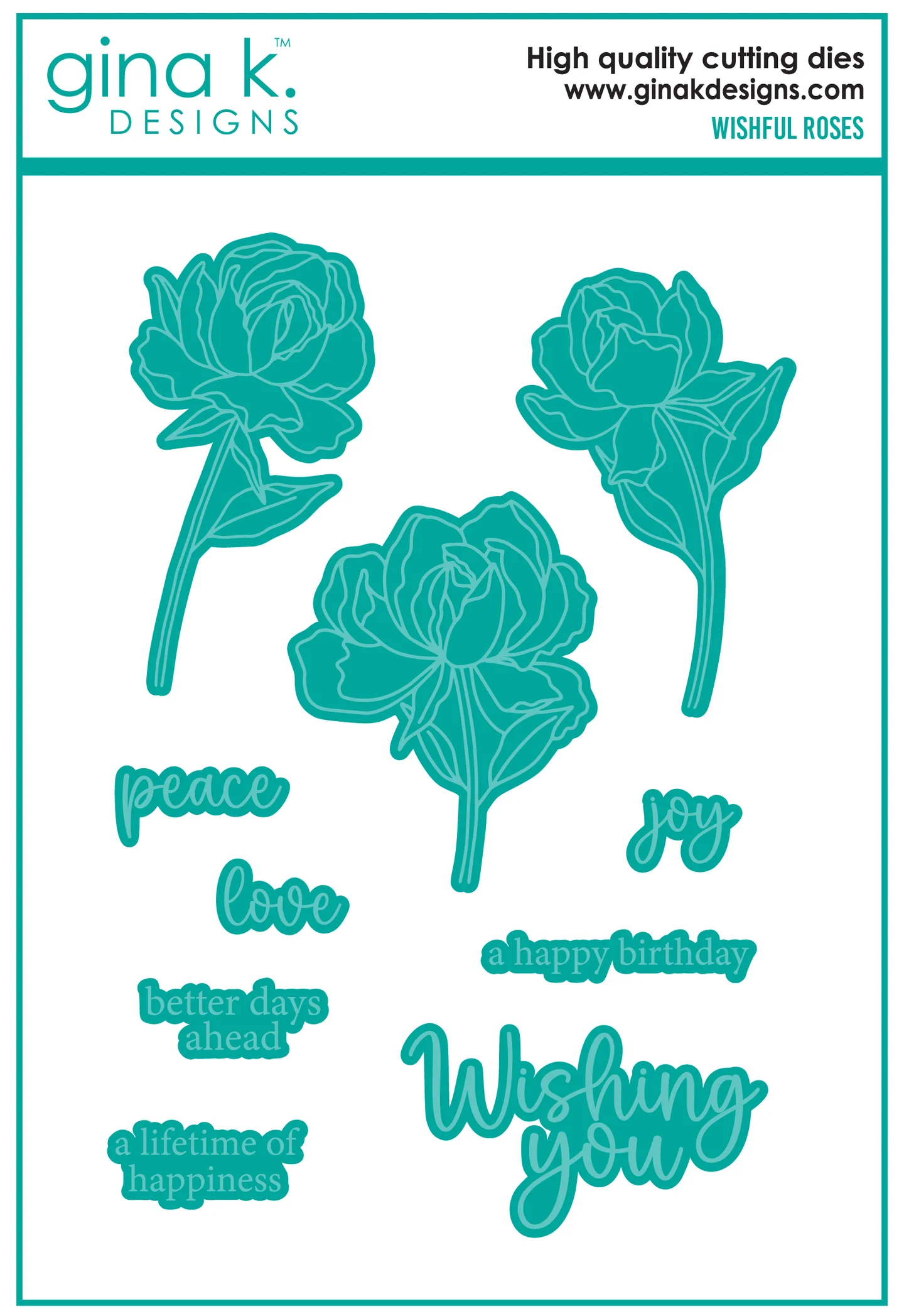 Gina K Designs - Wishful Roses - DIE