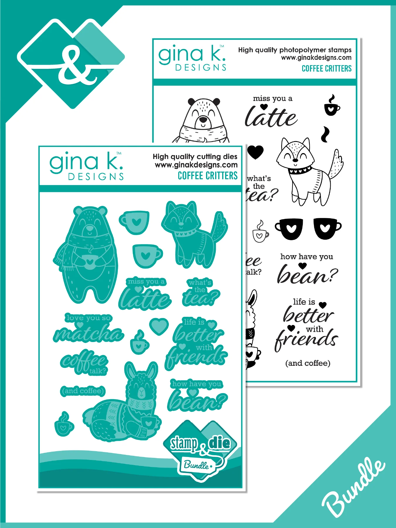 Gina K Designs - Coffee Critters - BUNDLE