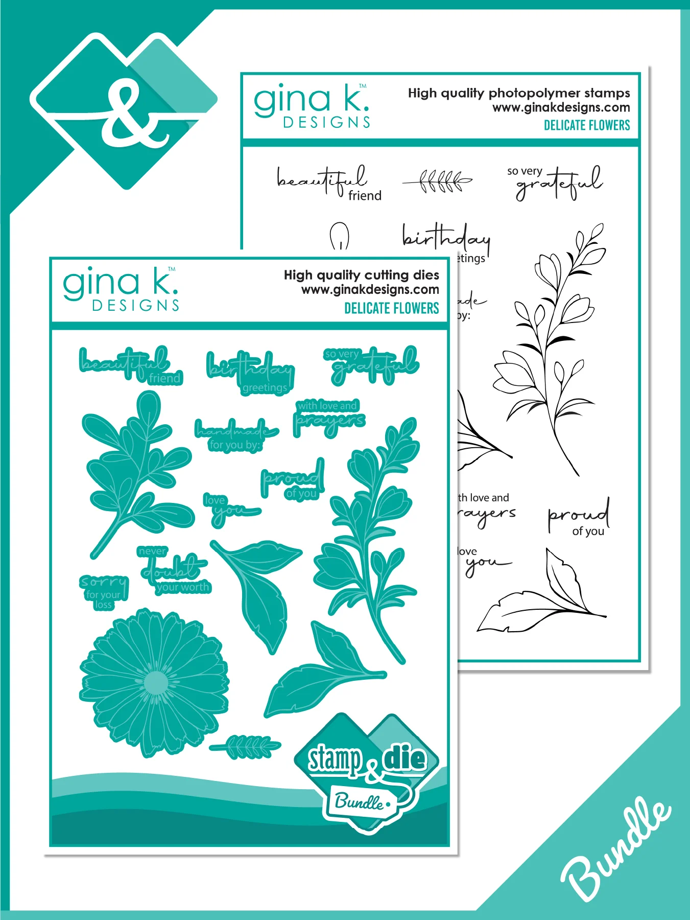 Gina K Designs - Delicate Flowers - BUNDLE