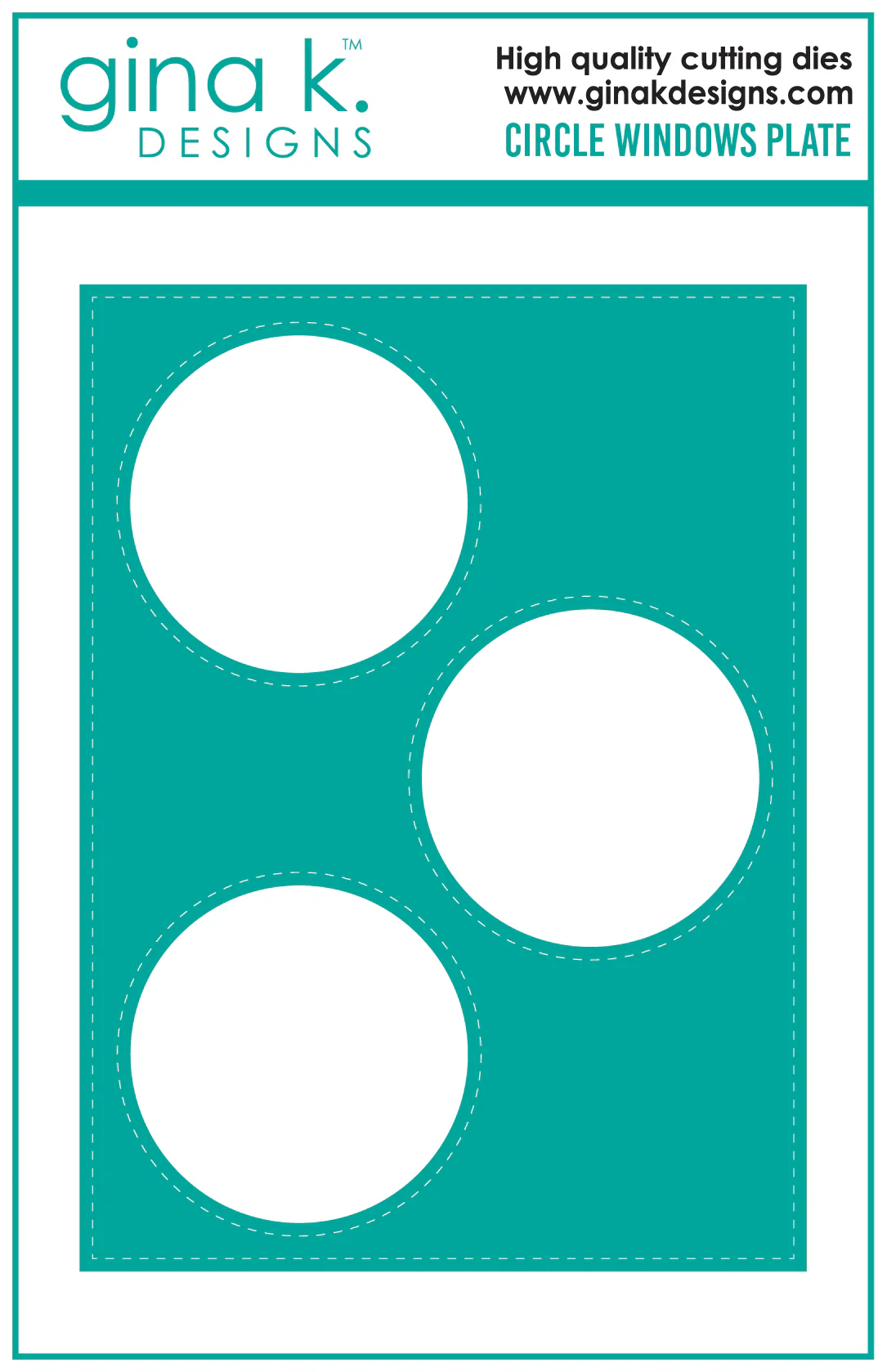 Gina K Designs - Circle Windows Plate - DIE