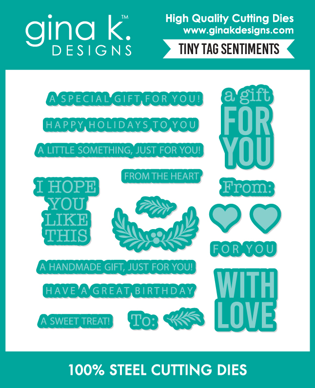 Gina K Designs - Tiny Tag Sentiments - DIE