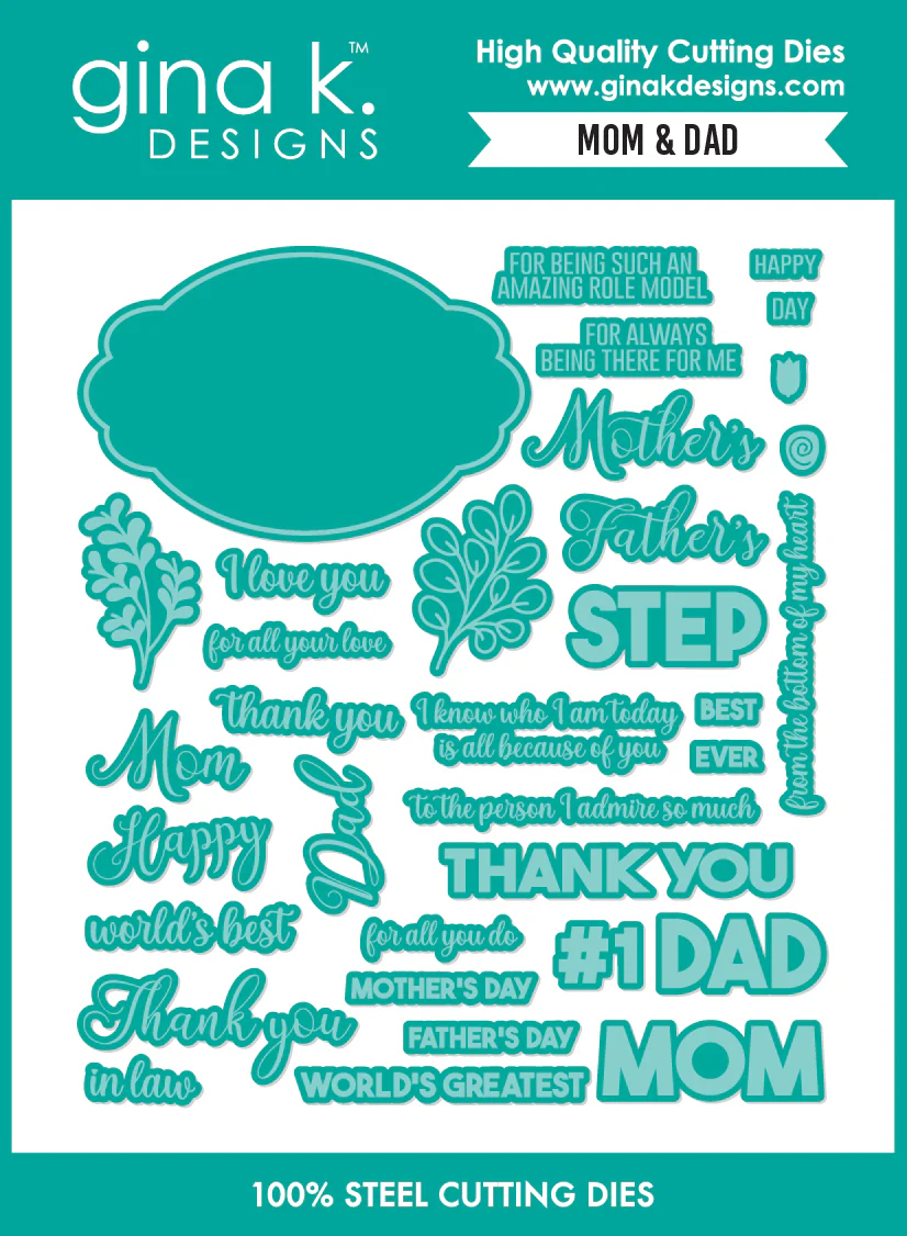 **NEW* - Gina K Designs - Mom & Dad - DIE