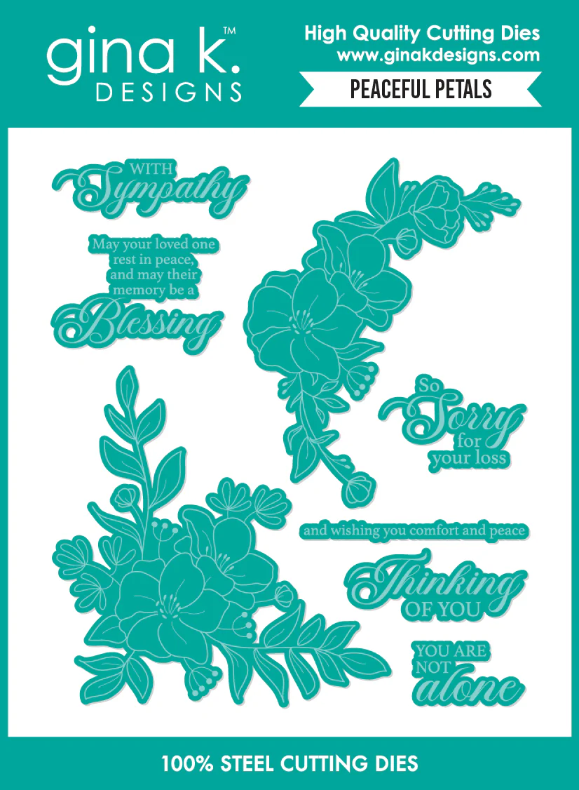 *NEW* - Gina K Designs - Peaceful Petals - DIE
