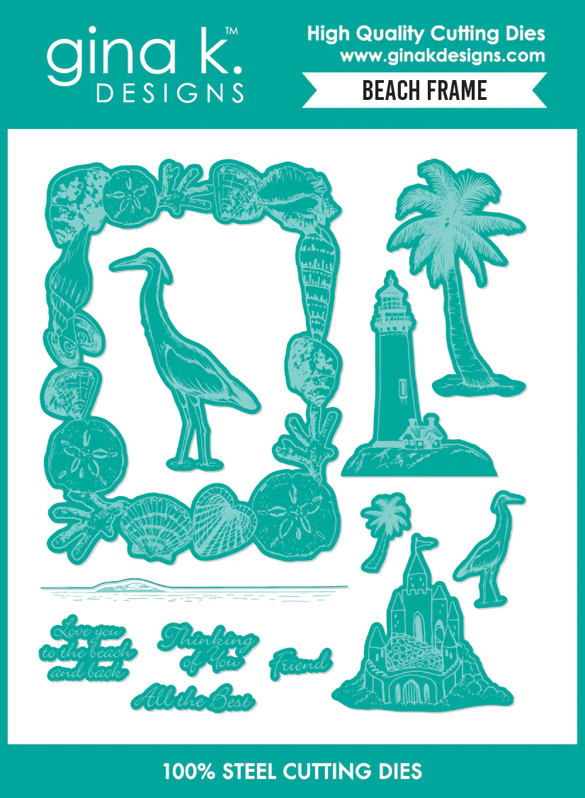 *NEW* - Gina K Designs - Beach Frame - DIE