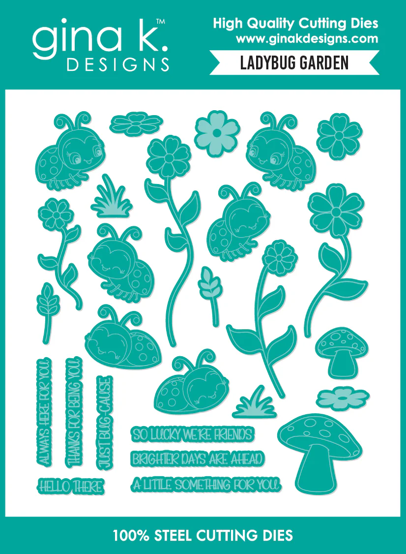 *NEW* - Gina K Designs - Ladybug Garden - DIE
