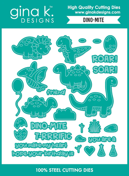 **NEW* - Gina K Designs - Dino-mite - DIE