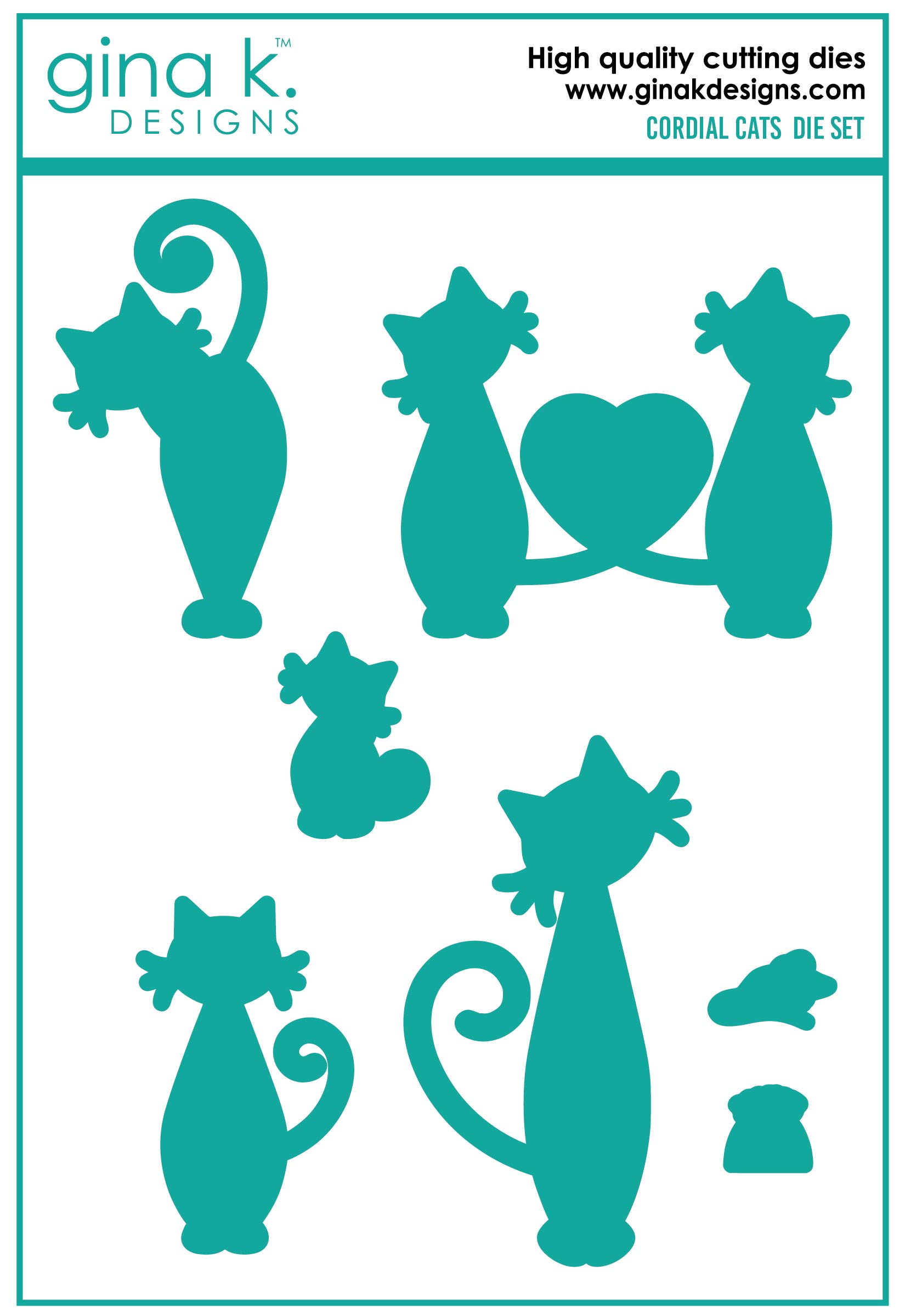 Gina K Designs - Cordial Cats - DIE