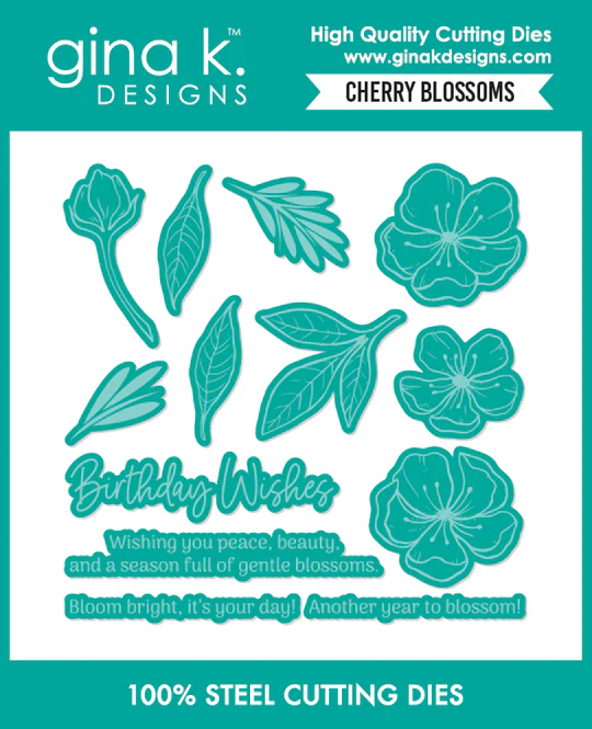 **NEW* - Gina K Designs - Cherry Blossoms - DIE