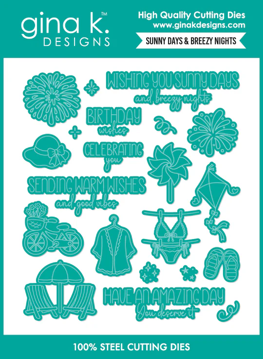 **NEW* - Gina K Designs - Sunny Days & Breezy Nights - DIE
