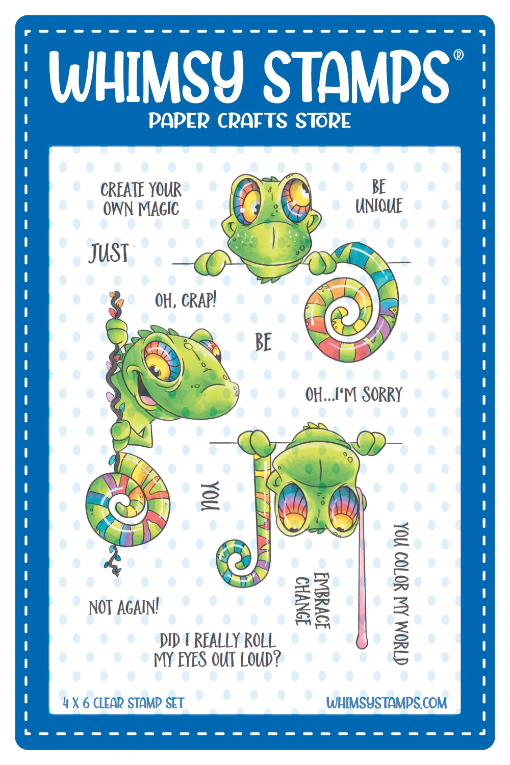 Whimsy Stamps - Cloaked Blokes Clear Stamps