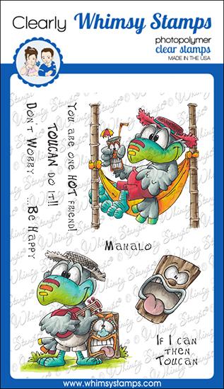 Whimsy Stamps - Tropical Toucan Clear Stamps