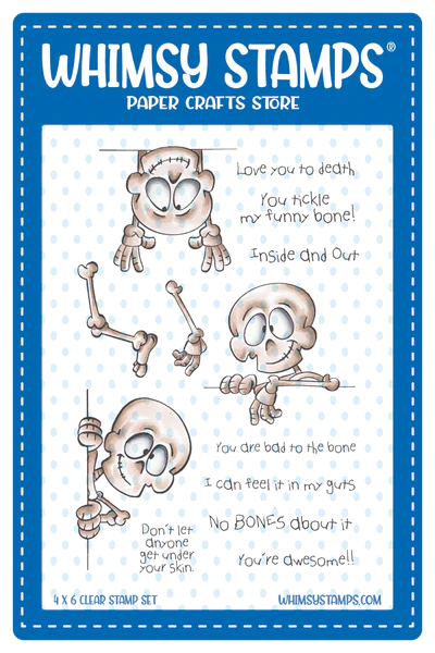 Whimsy Stamps - No Bones About It Clear Stamps