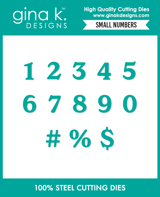 Gina K Designs - Small Numbers - DIE