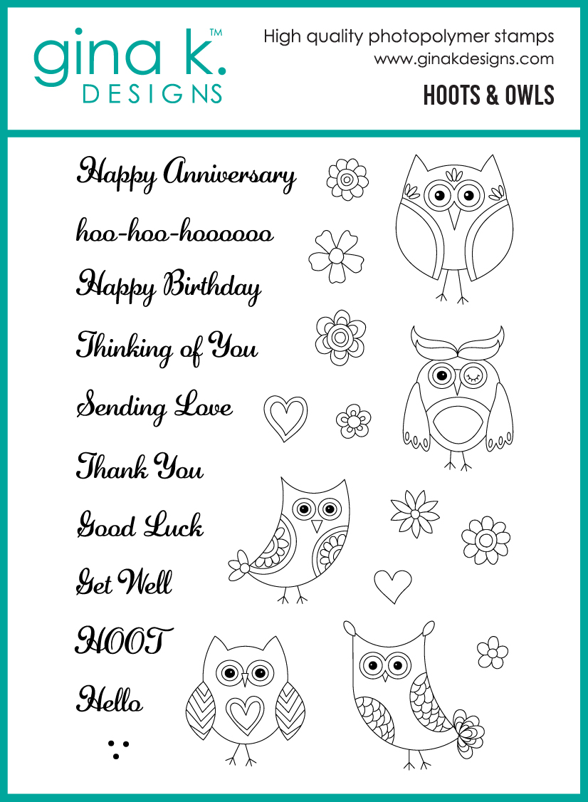 Gina K Designs - Hoots and Owls - STAMPS