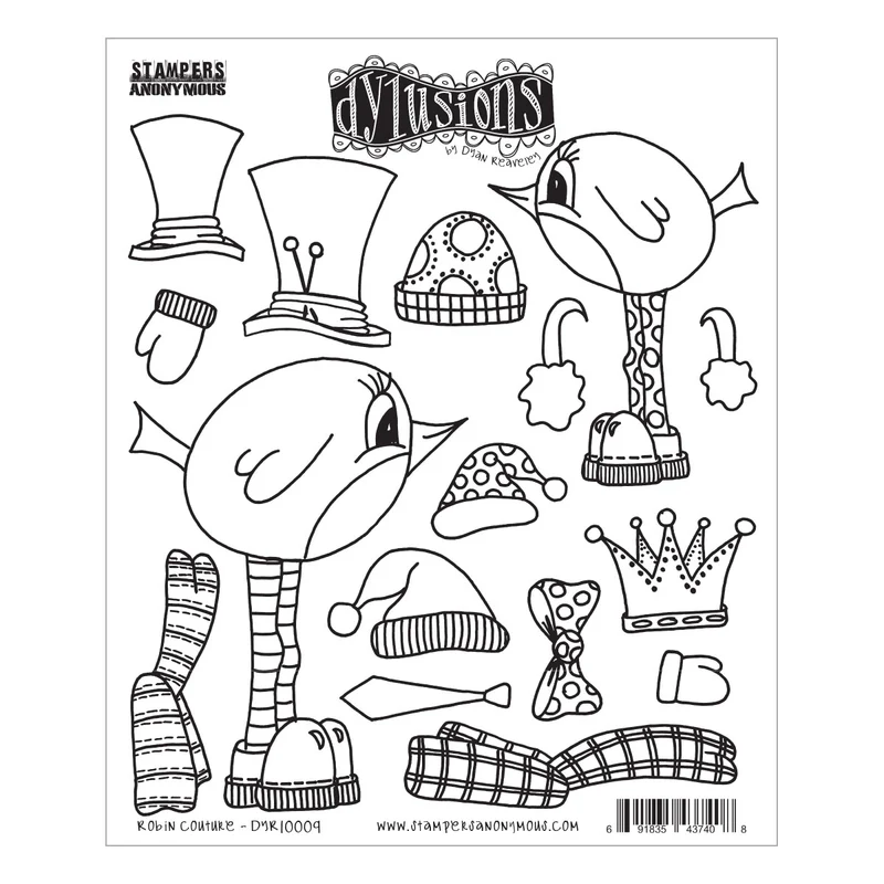 Spellbinders - Robin Couture Cling Stamps from Stamps & Dies by Dyan Reaveley