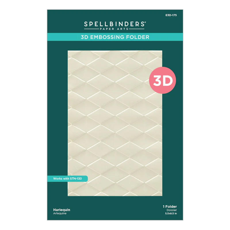 **NEW* - Spellbinders - Harlequin 3D Embossing Folder