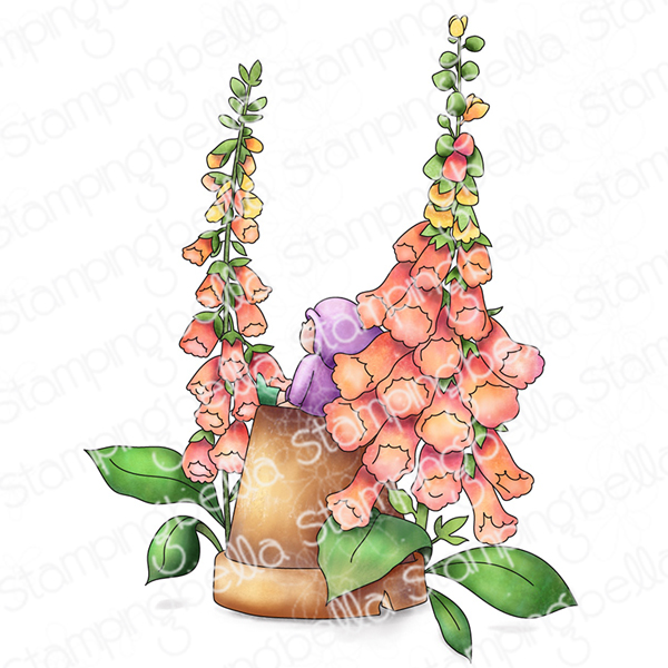 Stamping Bella - Bundle Girl amongst the Foxgloves