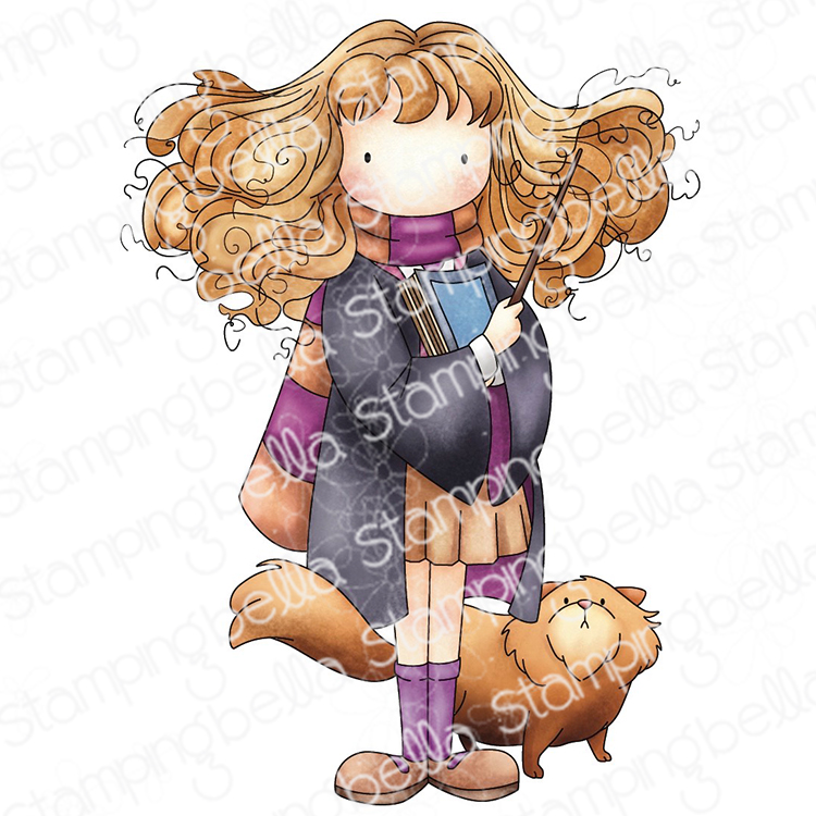 **NEW* - Stamping Bella - Tiny Townie Witch in Training with Cat
