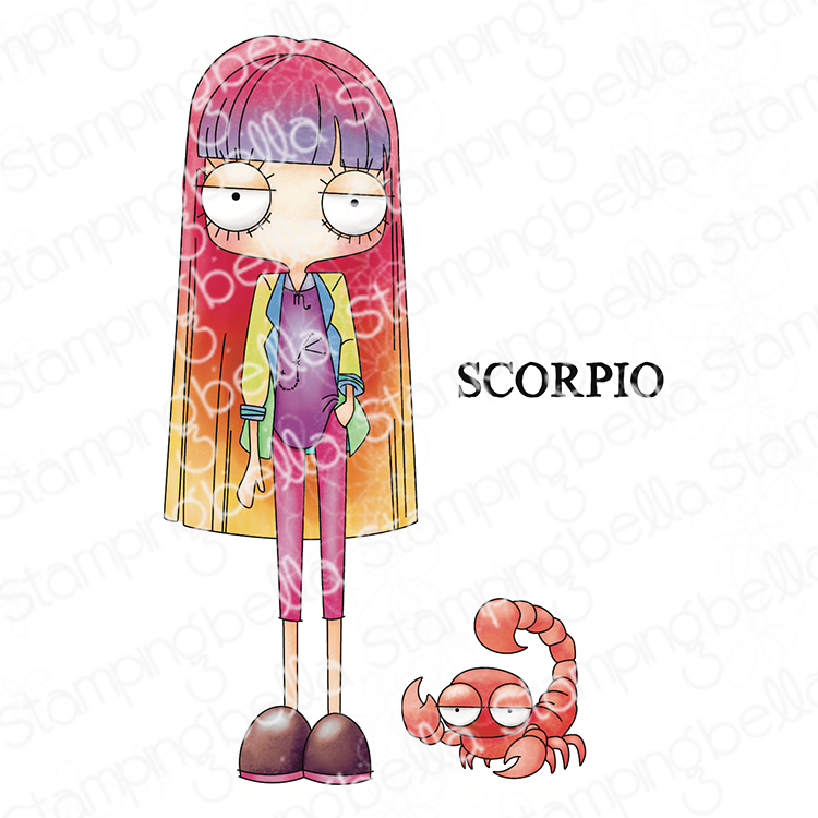 **NEW* - Stamping Bella - Oddball Zodiac Scorpio (3 stamps included)